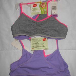NWT Hanes Girls Shirred Pullover 4 Training Bra